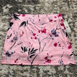 Bermuda Sands pink floral wick away  NWT 2X golf skort